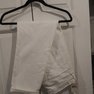 Lucky Sienna slim. Boyfriend White ditress pants